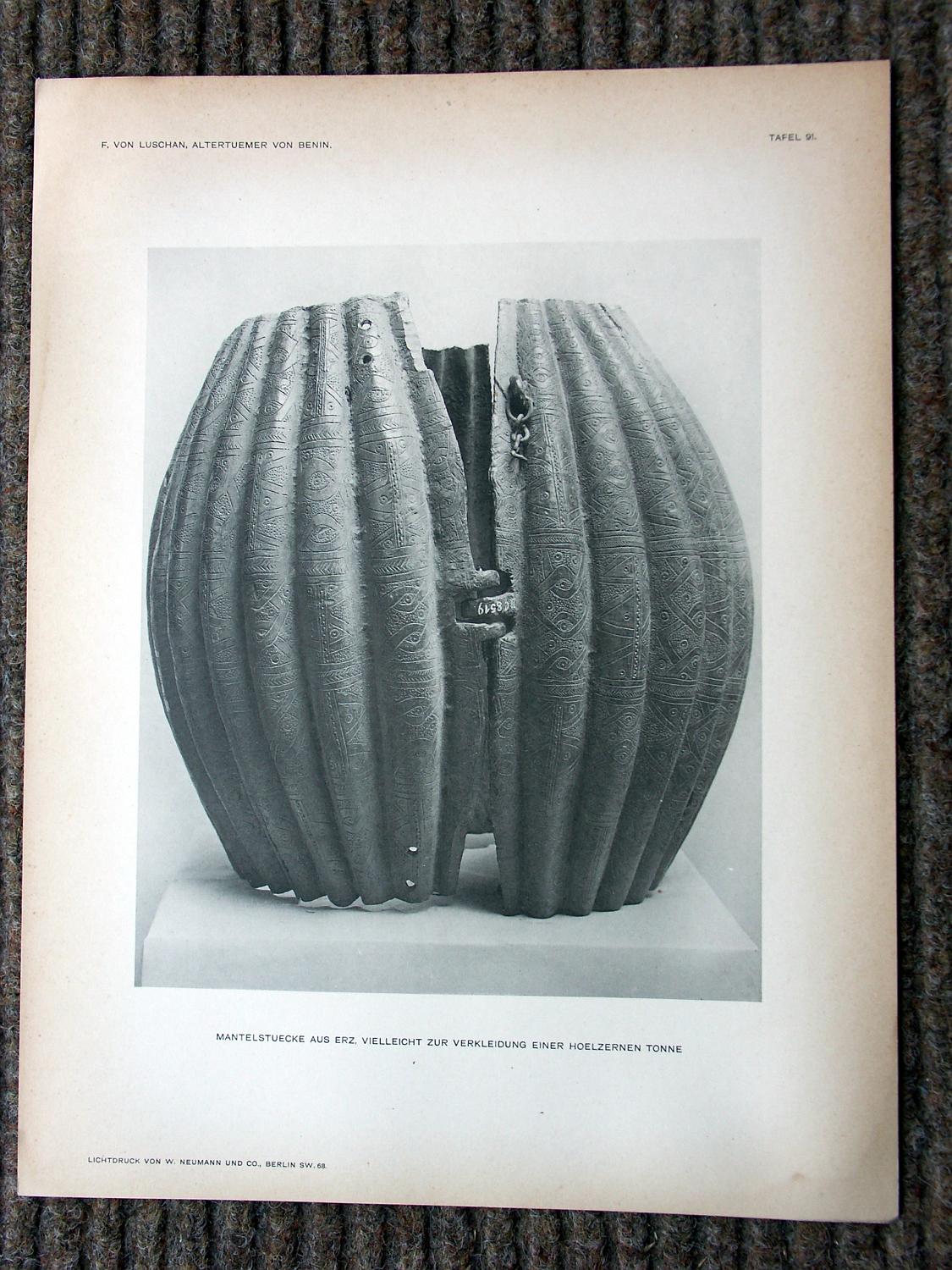 zz-lusc19,tafel 091 benin nigeria,bronze-platte